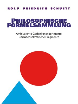 cover image of Philosophische Formelsammlung
